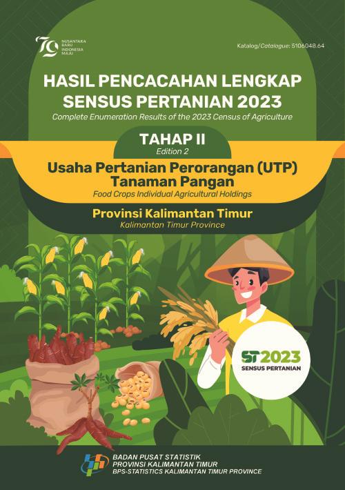 Complete Enumeration Results of the 2023 Census of Agriculture - Edition 2: Food Crops Individual Agricultural Holdings Kalimantan Timur Province