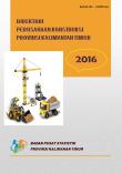 Directory Of Construction Establishments Of Kalimantan Timur Province 2016