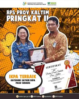 BPS-Statistics of Kalimantan Timur Province Wins Award from KPPN Samarinda