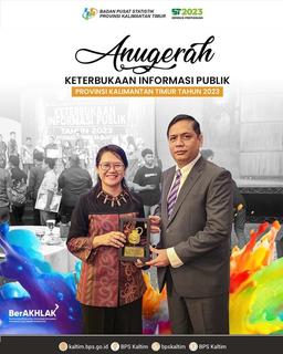 BPS-Statistics of Kalimantan Timur Province Award for Public Information Openness