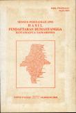 Sensus Pertanian 1993 Hasil Pendaftaran Rumah Tangga Kota Madya Samarinda