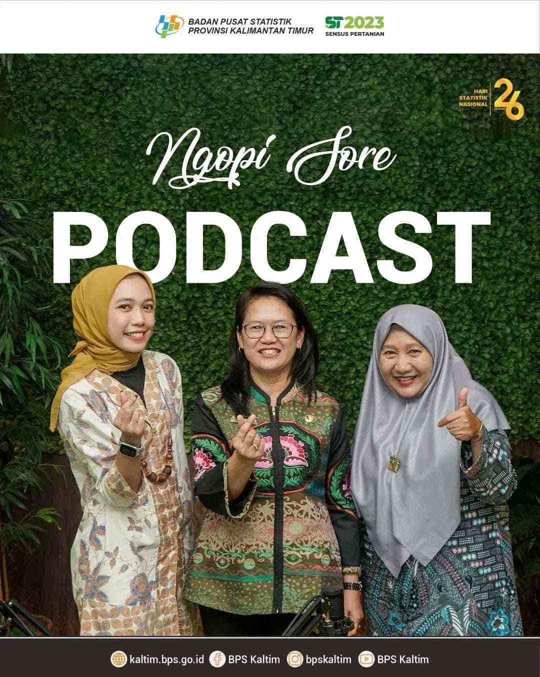 Jelang HSN 2023: BPS Mengadakan Podcast Bersama Diskominfo dan Nomor Satu Kaltim