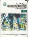 Income Survey of Paddy and Palawija Farmers of Kalimantan Timur in 2001