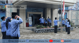 Peringati Hari Pahlawan, BPS Provinsi Kalimantan Timur Lakukan Upacara