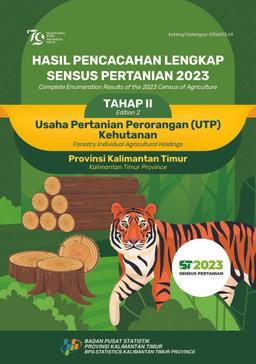 Complete Enumeration Results Of The 2023 Census Of Agriculture - Edition 2 Forestry Individual Agricultural Holdings Kalimantan Timur Province