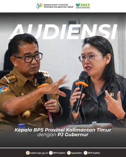 Audiensi Kepala BPS Provinsi Kalimantan Timur Dengan PJ Gubernur