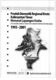 PDRB Kalimantan Timur Menurut Lapangan Usaha 1993-2001