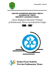 Produk Domestik Regional Bruto Provinsi Kalimantan Timur Menurut Lapangan Usaha 2000-2007