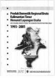 Produk Domestik Regional Bruto Provinsi Kalimantan Timur Menurut Lapangan Usaha 1993-2001