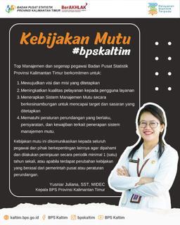 Determination of BPS Kaltim Quality Policy