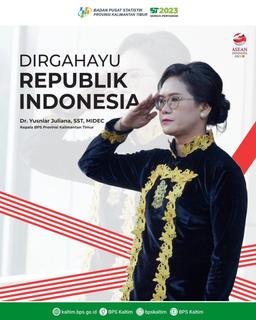 Hari Kemerdekaan Republik Indonesia, BPS Kaltim Laksanakan Upacara Bendera